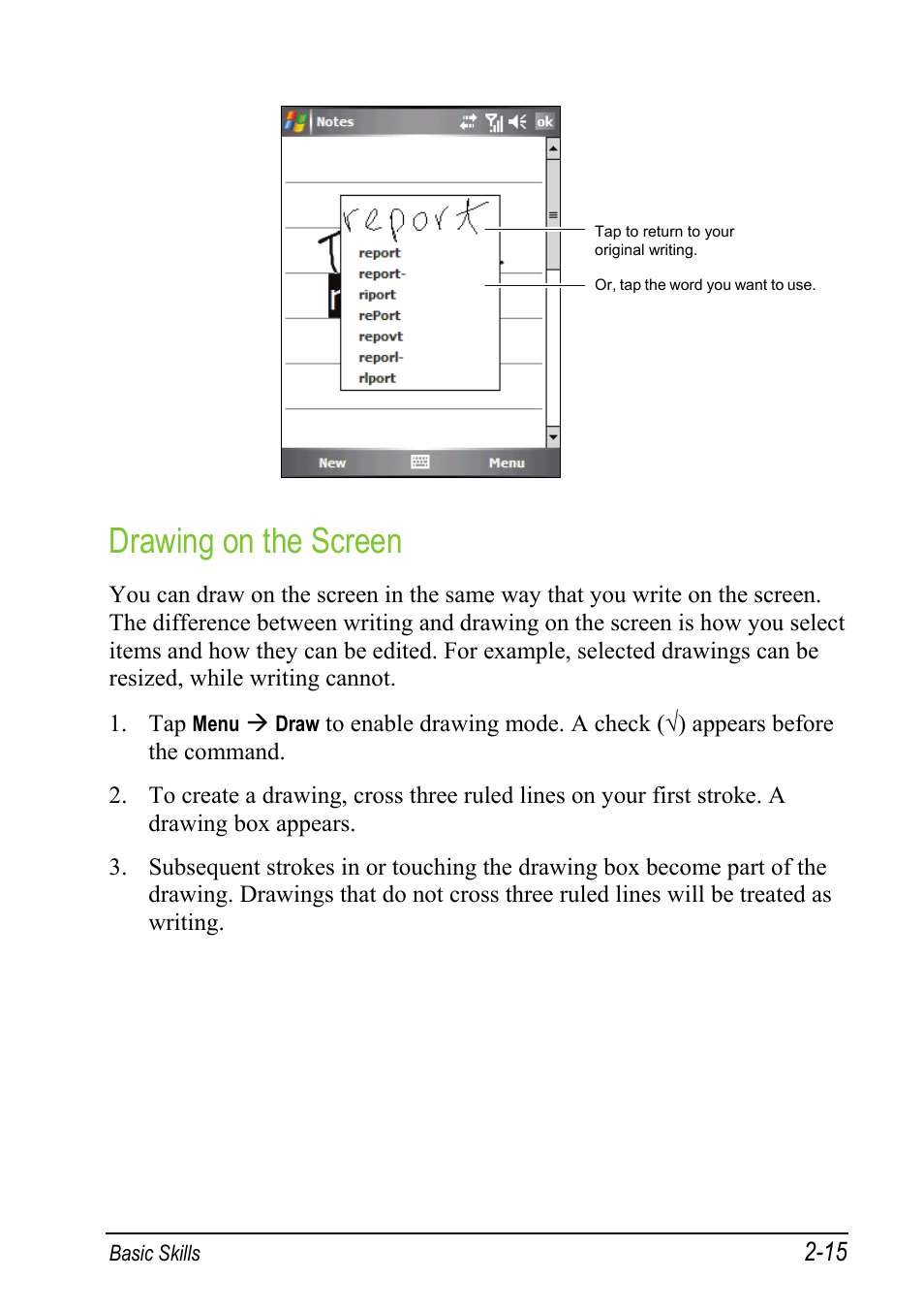 Drawing on the screen | Mio A501 User Manual | Page 49 / 202