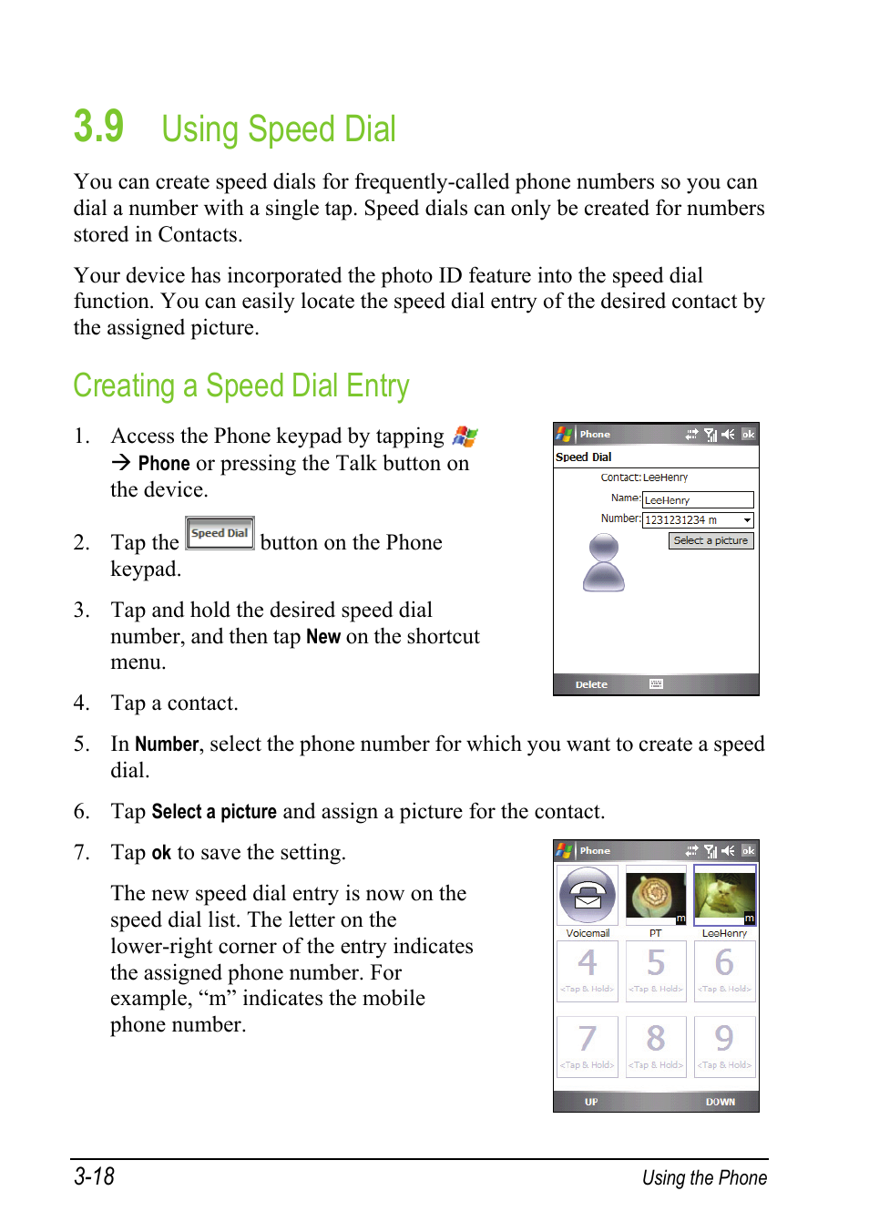 9 using speed dial, Creating a speed dial entry, Using speed dial | Mio A501 User Manual | Page 72 / 202