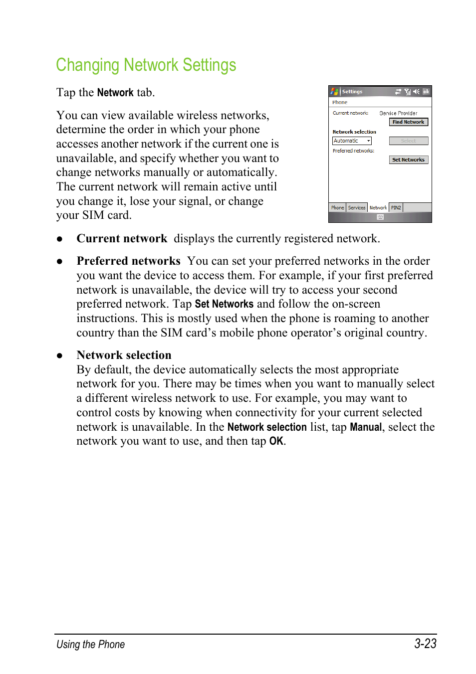 Changing network settings | Mio A501 User Manual | Page 77 / 202