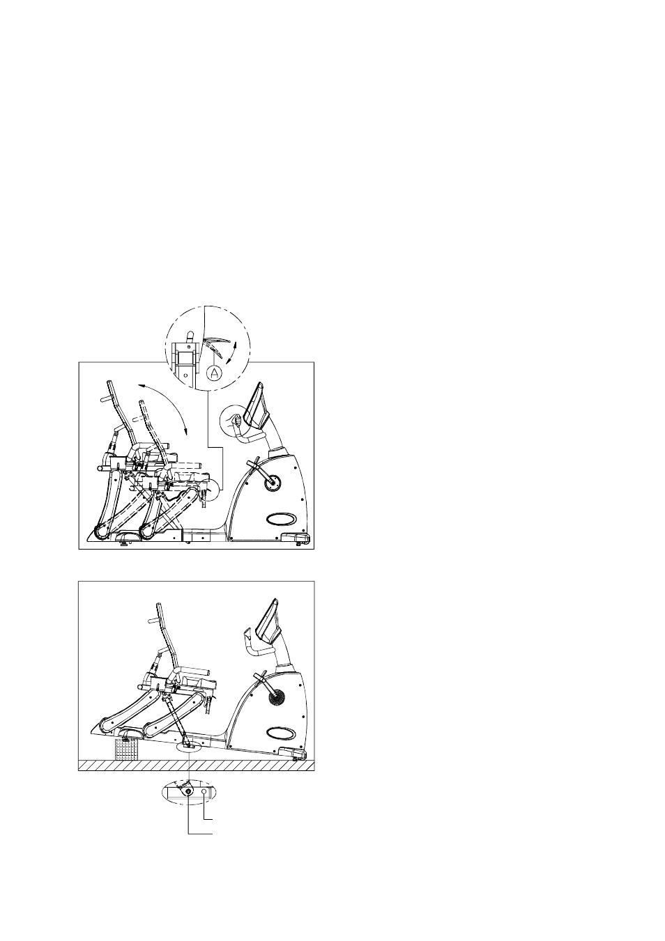 Assembly - seat/pedal proximity | Mio Recumbent Bike SportsArt C520R User Manual | Page 11 / 31