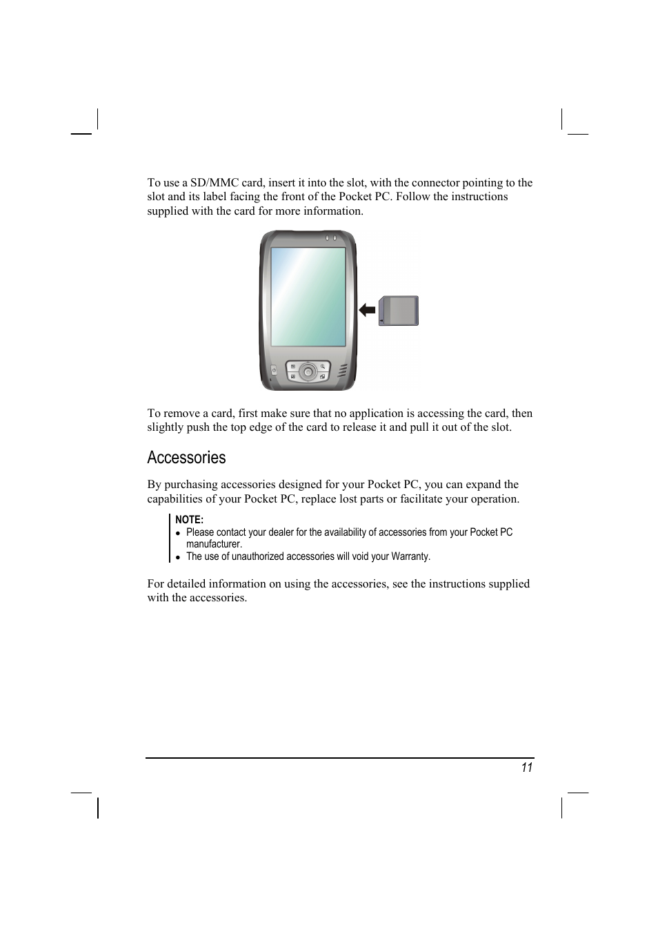Accessories | Mio A201 User Manual | Page 19 / 122