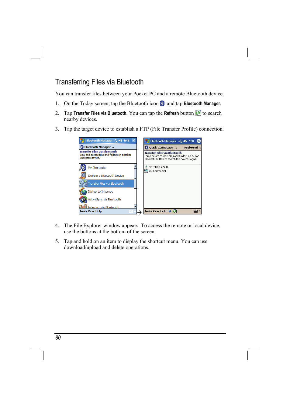 Transferring files via bluetooth | Mio A201 User Manual | Page 88 / 122