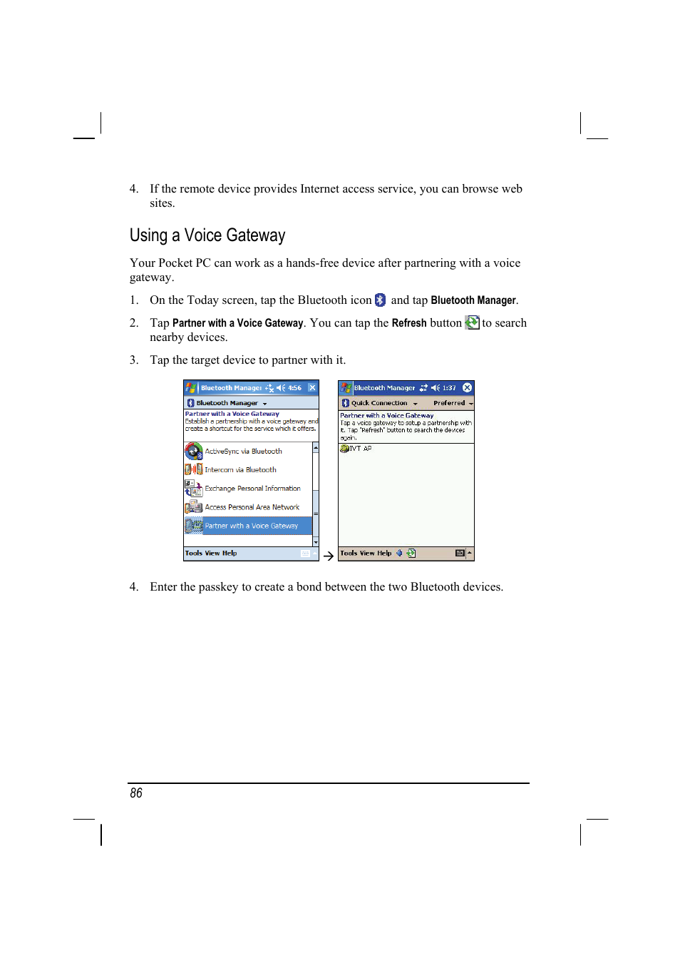 Using a voice gateway | Mio A201 User Manual | Page 94 / 122