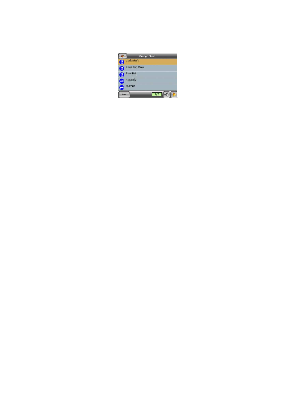 Current street (no. 16), Travel and route data (no. 17), Distance to next turn (no. 18) | Next street / next settlement (no. 19), 14 current, Street (no. 16) | Mio C210 User Manual | Page 28 / 80