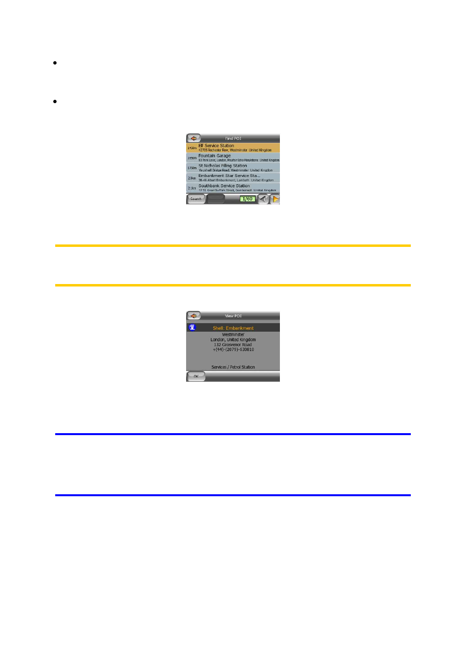 Find one of the favourites (home/work) | Mio C210 User Manual | Page 61 / 80
