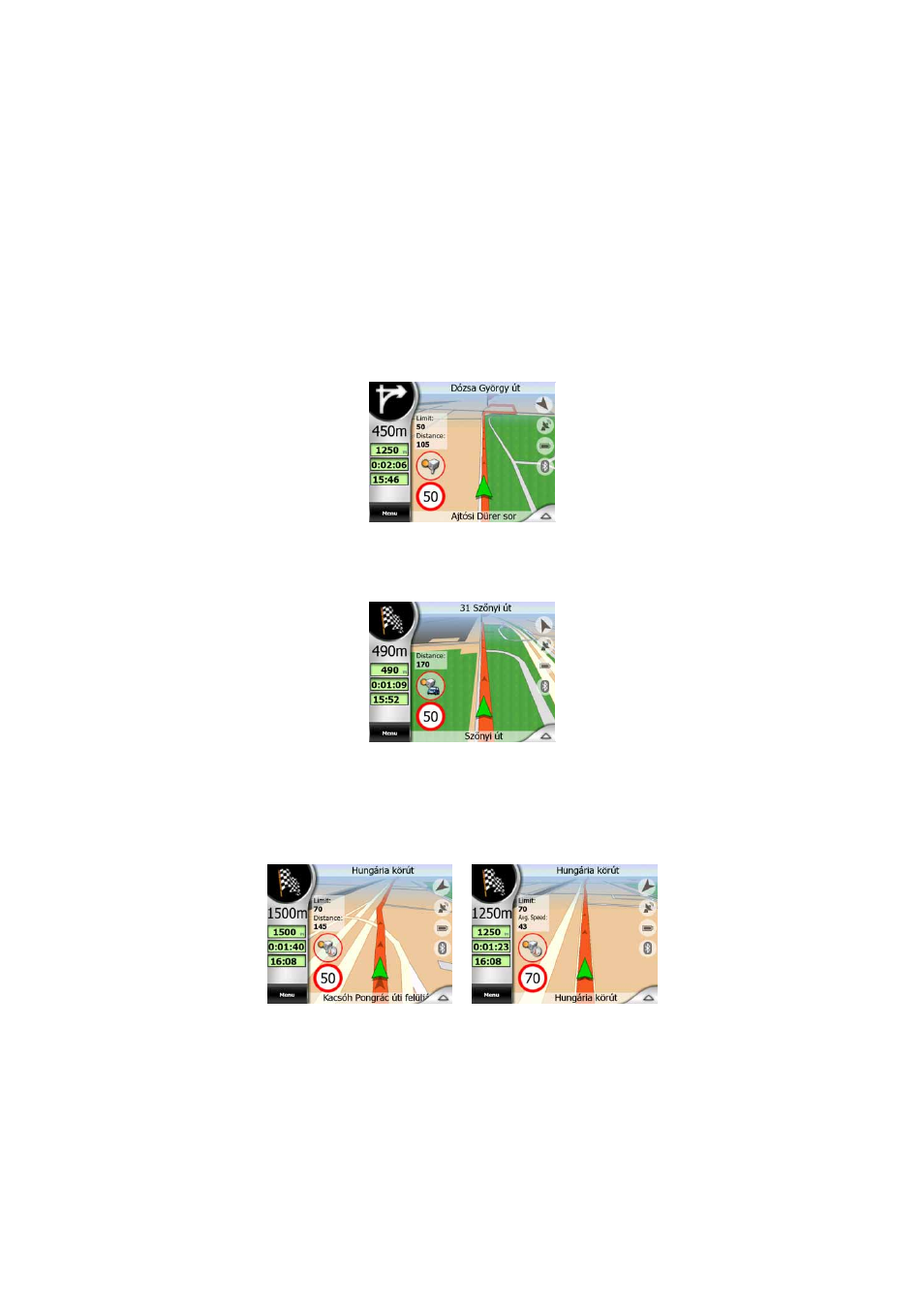 Visible warning, Set favourite destinations, 2 visible warning | 6 set, Favourite destinations | Mio C210 User Manual | Page 66 / 80