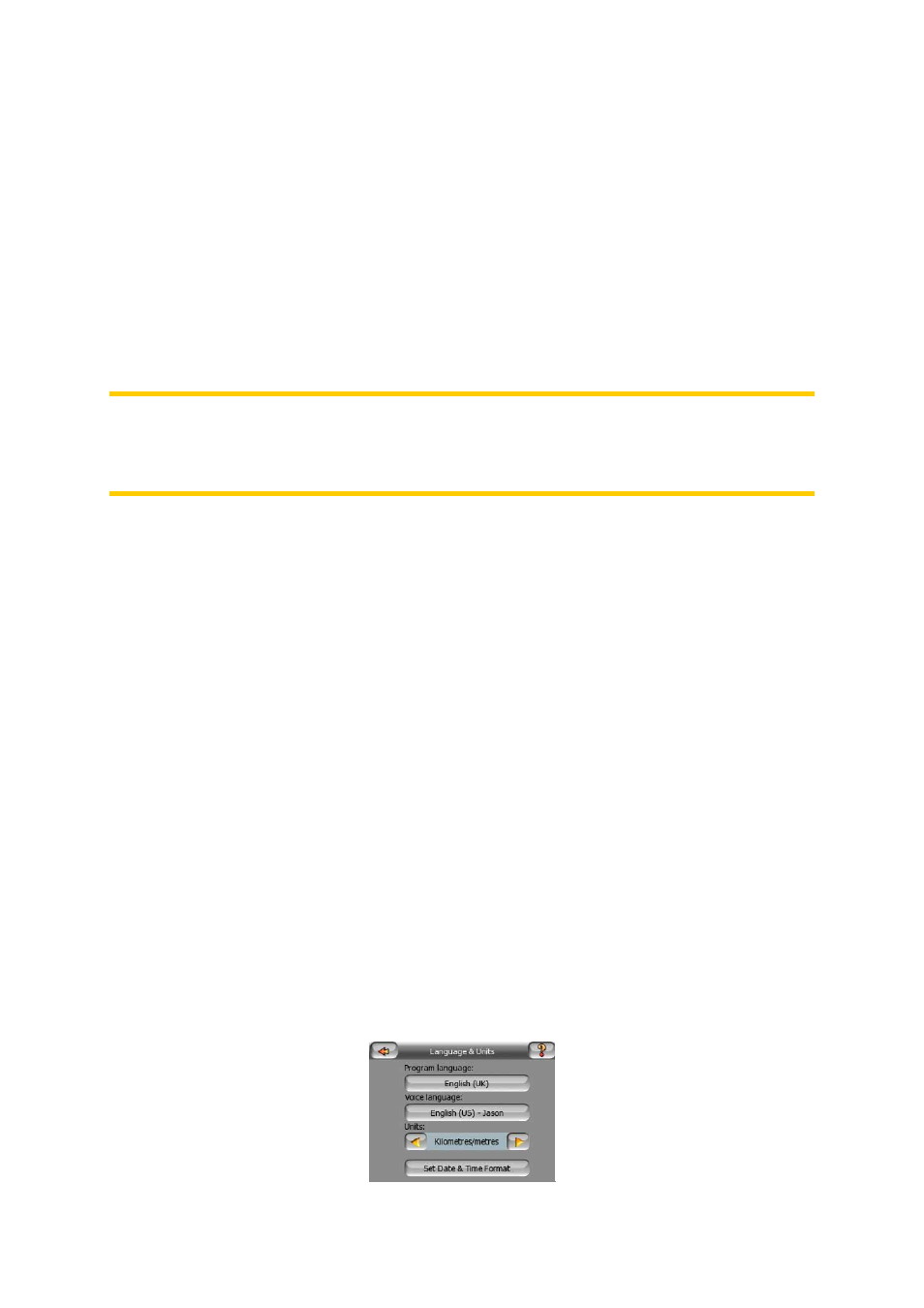 Ferries, U-turns, Permit needed | Toll roads, Cross-border planning, Language & units, 4 language, Units | Mio C210 User Manual | Page 71 / 80