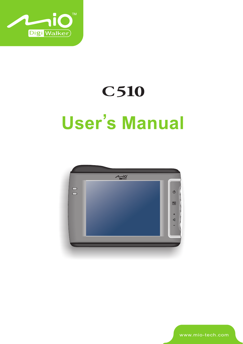 Mio Digi Walker C510 User Manual | 86 pages