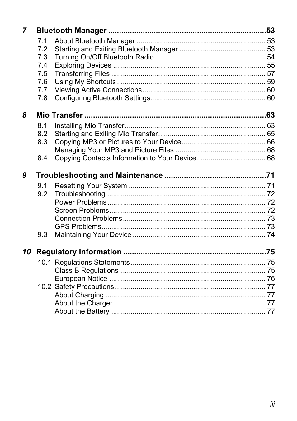 Mio Digi Walker C510 User Manual | Page 5 / 86