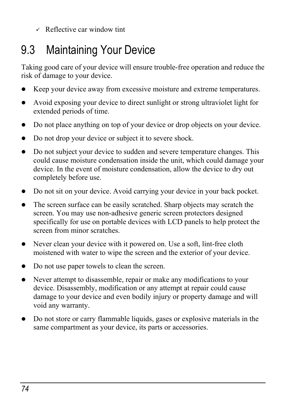 3 maintaining your device, Maintaining your device | Mio Digi Walker C510 User Manual | Page 82 / 86