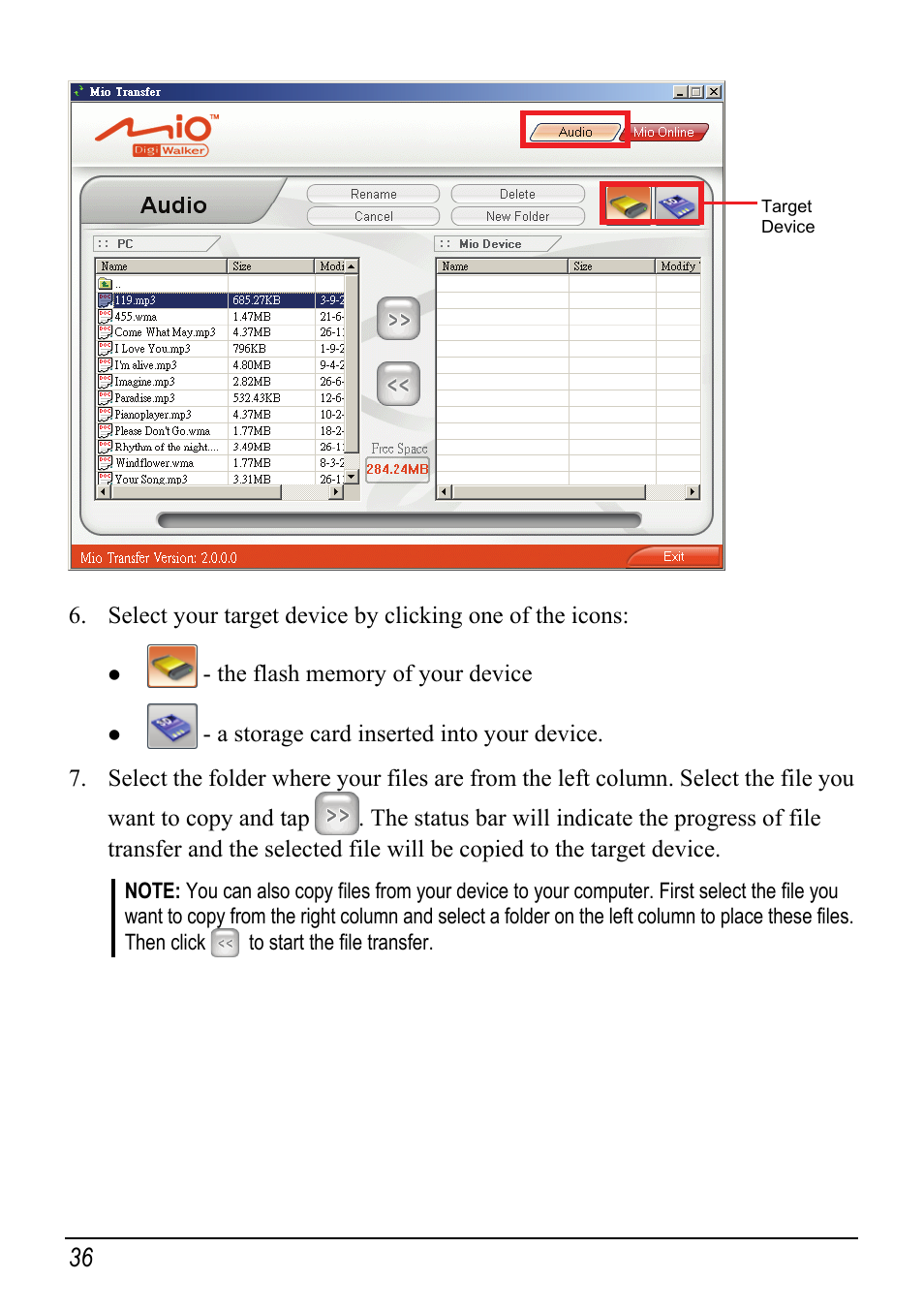 Mio c320 User Manual | Page 44 / 54