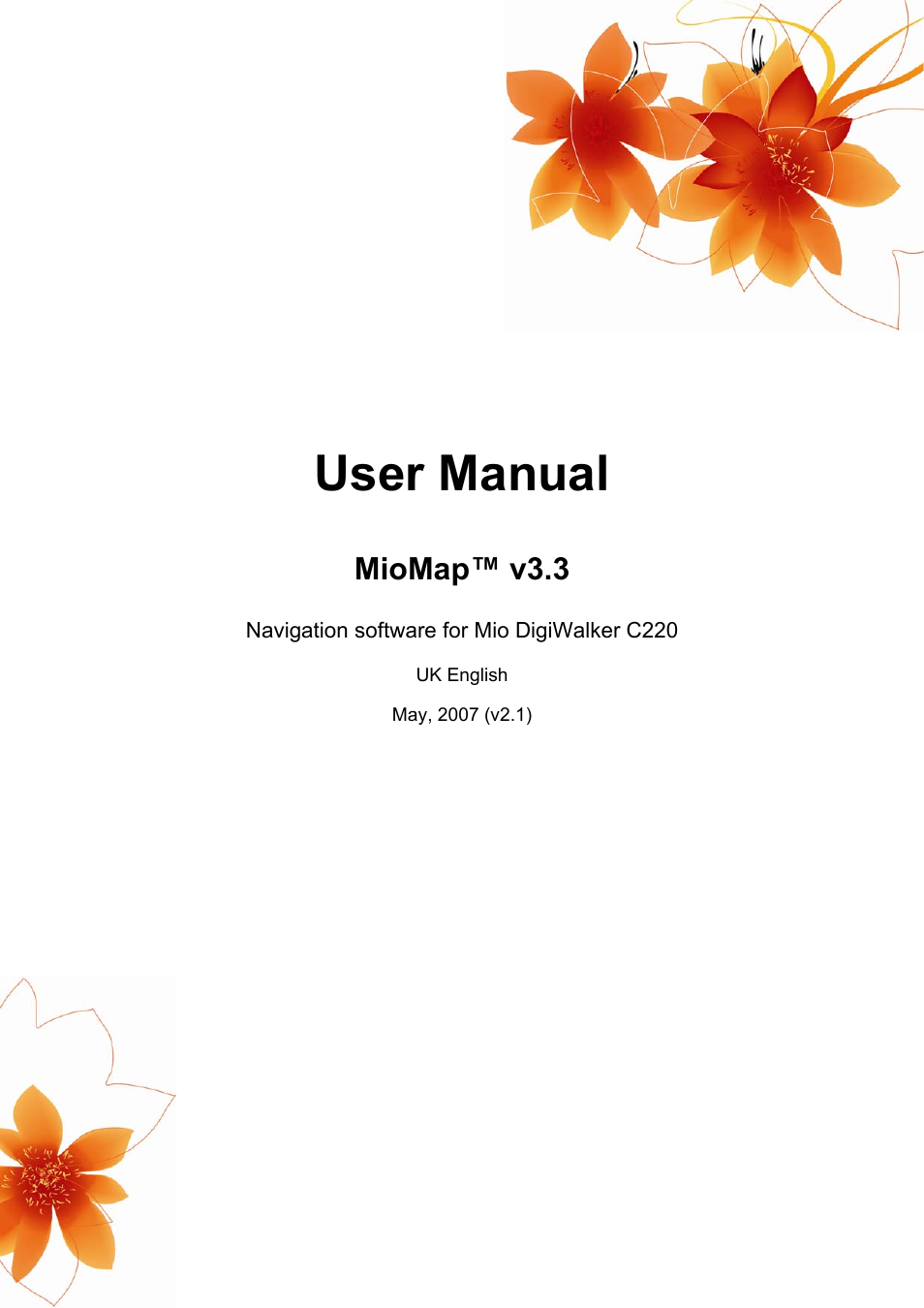 Mio MIOMAP C220 User Manual | 86 pages