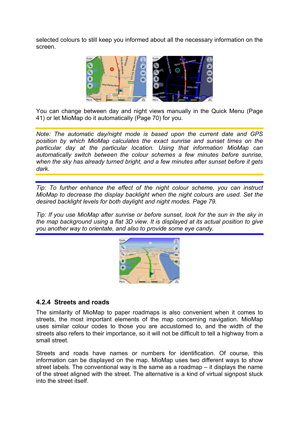 Streets and roads | Mio MIOMAP C220 User Manual | Page 18 / 86