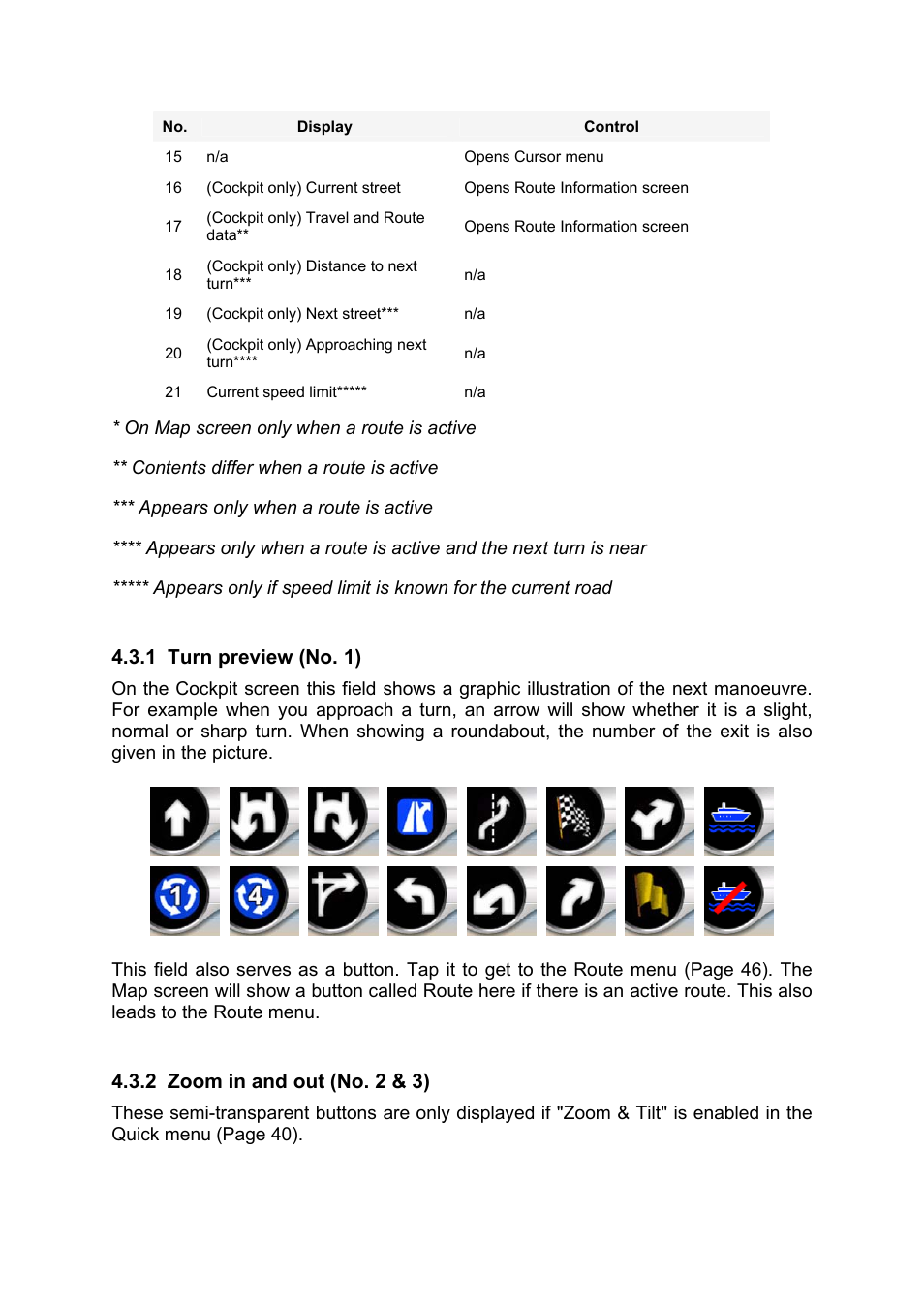 Turn preview (no. 1), Zoom in and out (no. 2 & 3) | Mio MIOMAP C220 User Manual | Page 25 / 86