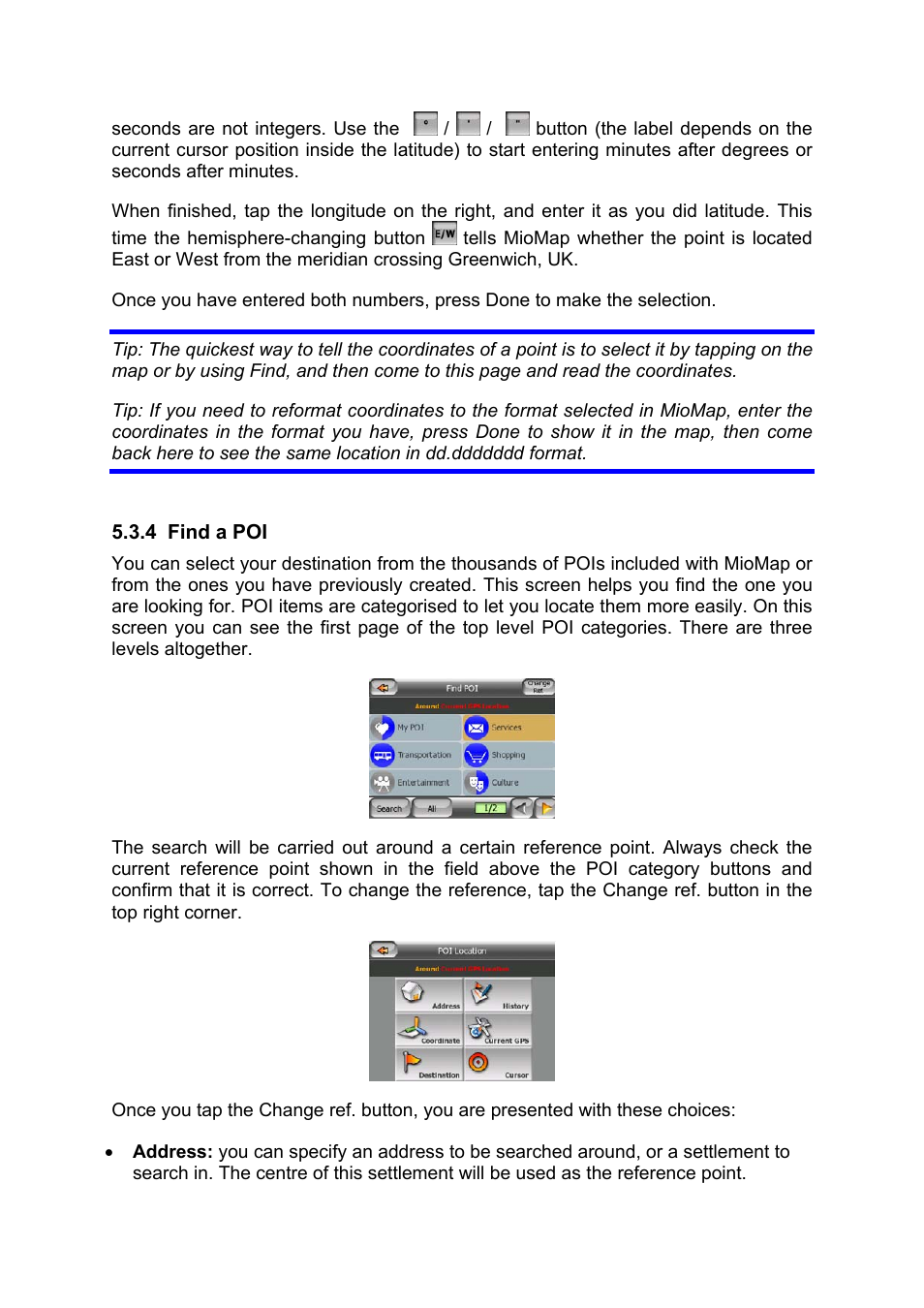 Find a poi | Mio MIOMAP C220 User Manual | Page 66 / 86