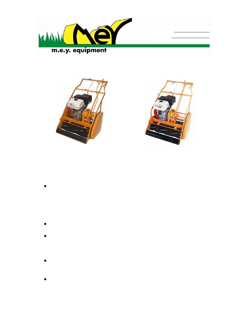 M.E.Y. Equipment 991101 User Manual | 7 pages