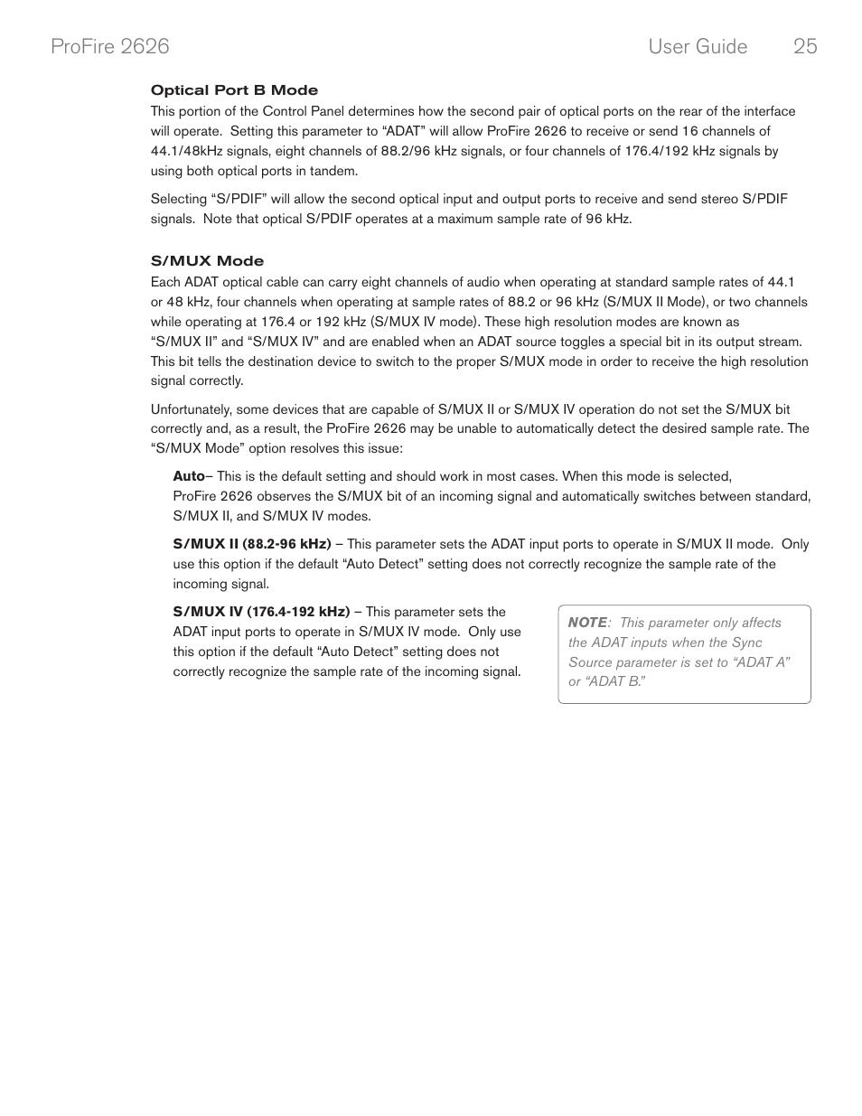 M-AUDIO PROFIRE 2626 User Manual | Page 26 / 51
