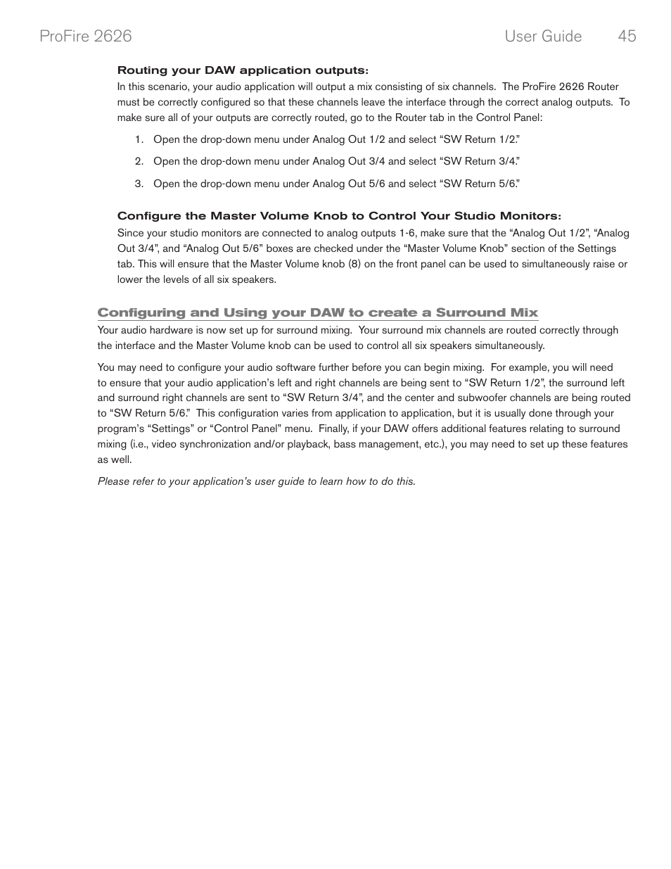 M-AUDIO PROFIRE 2626 User Manual | Page 46 / 51