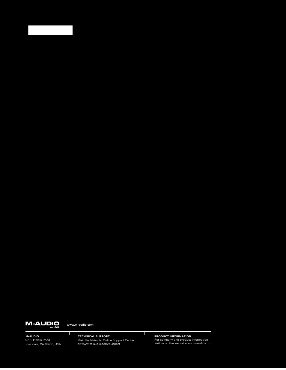 M-AUDIO PROFIRE 2626 User Manual | Page 51 / 51
