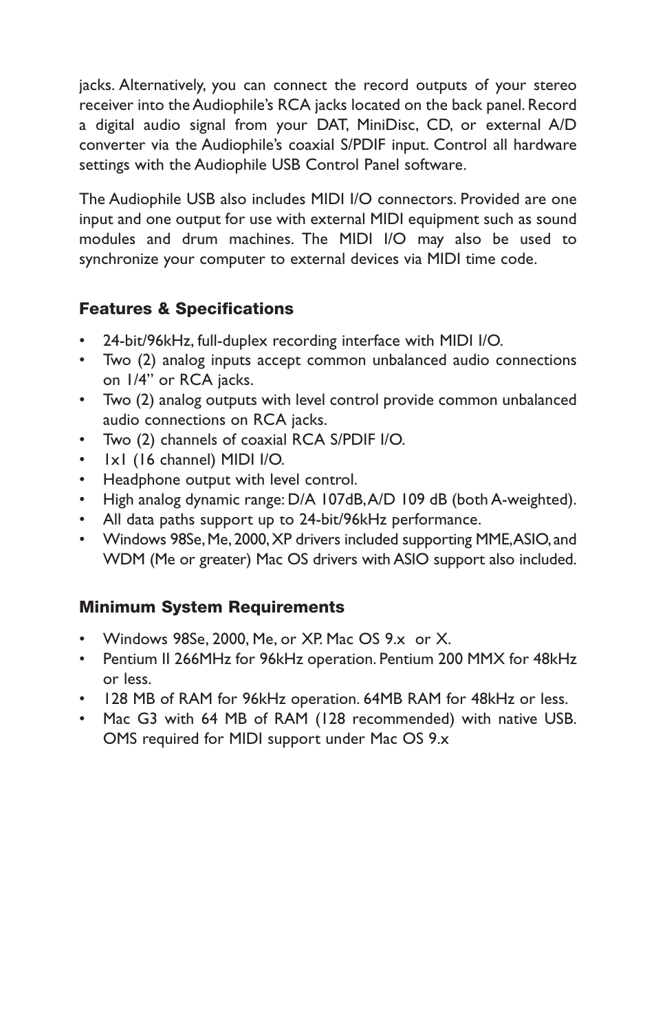 M-AUDIO AP-012403 User Manual | Page 3 / 35