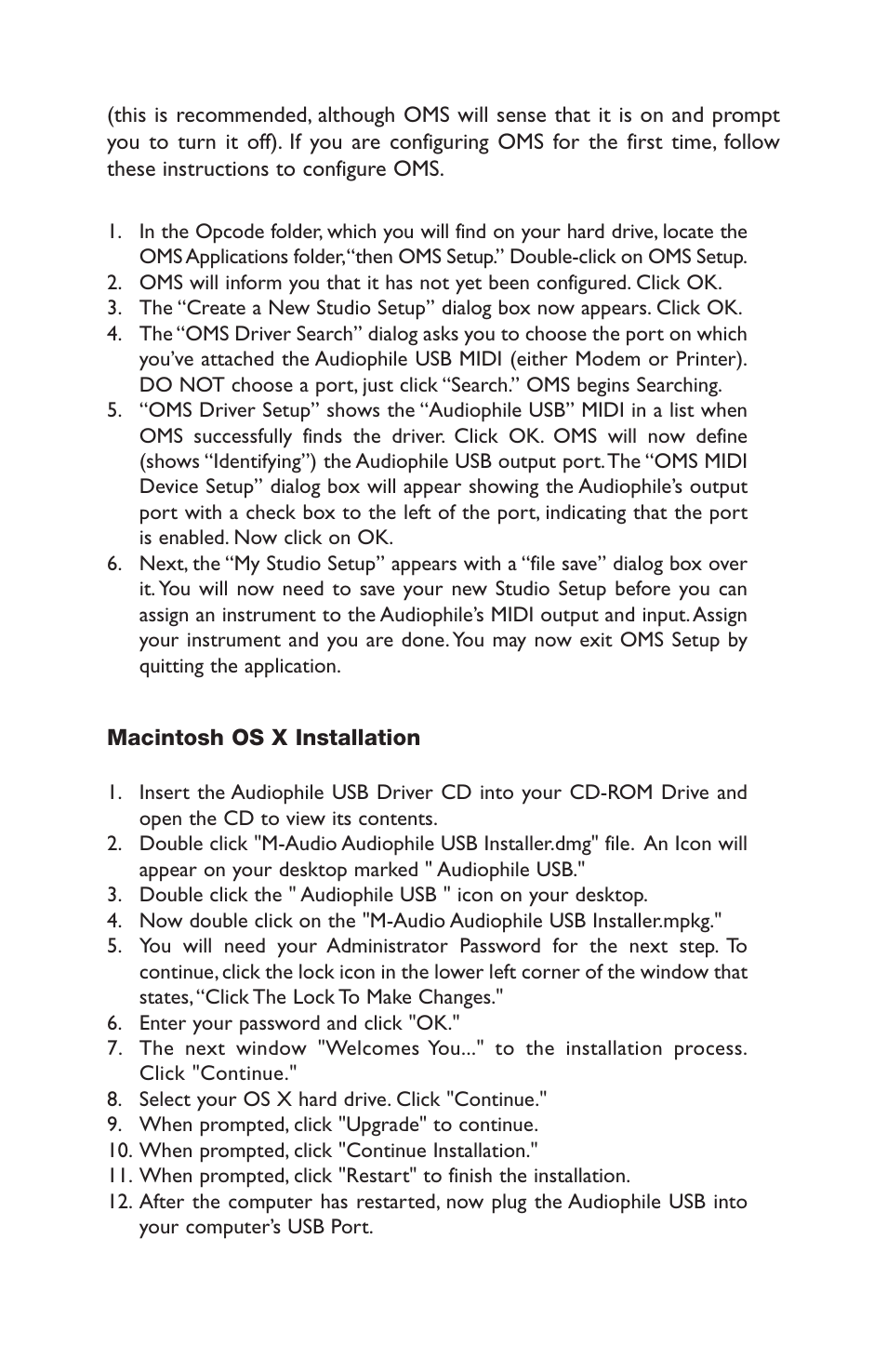 M-AUDIO AP-012403 User Manual | Page 8 / 35