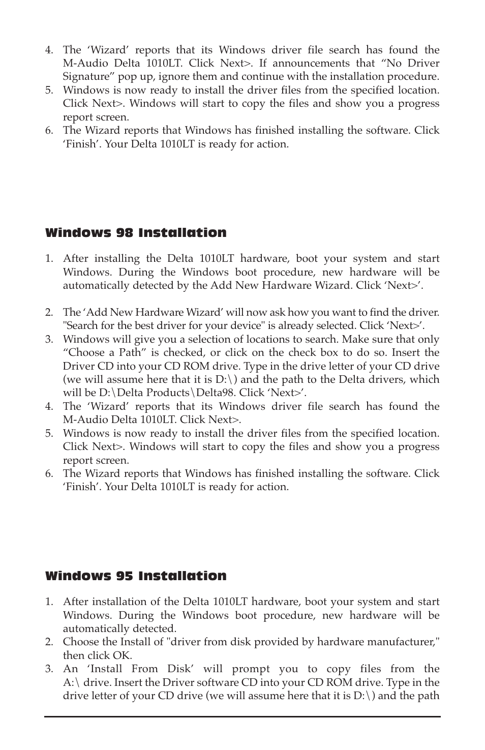 M-AUDIO 1010LT User Manual | Page 10 / 59