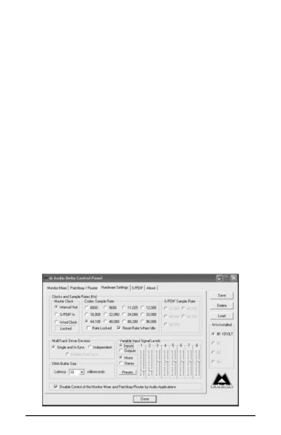 M-AUDIO 1010LT User Manual | Page 26 / 59