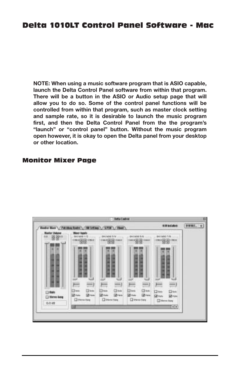 Delta 1010lt control panel software - mac | M-AUDIO 1010LT User Manual | Page 29 / 59