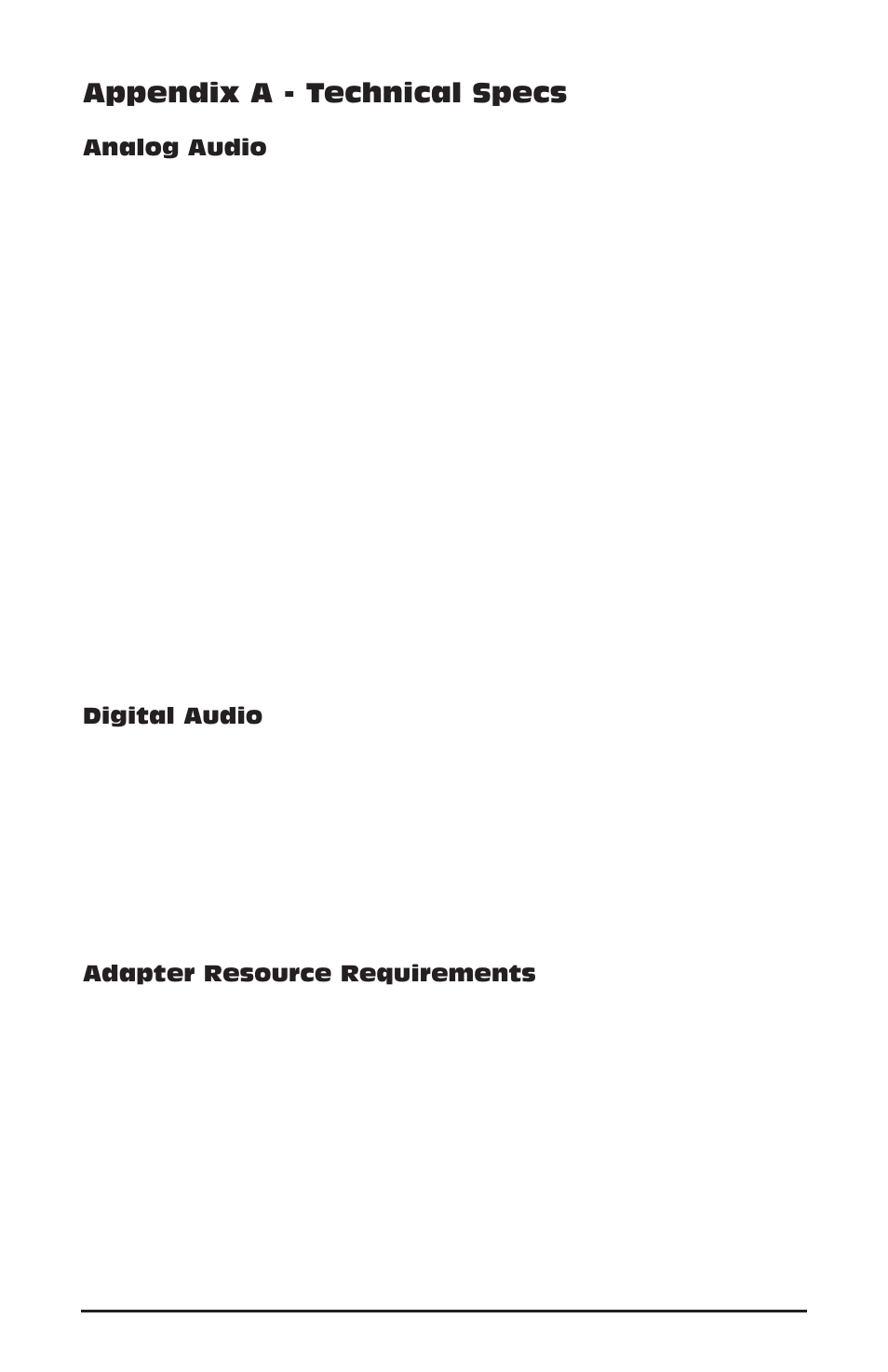 Appendix a - technical specs | M-AUDIO 1010LT User Manual | Page 56 / 59