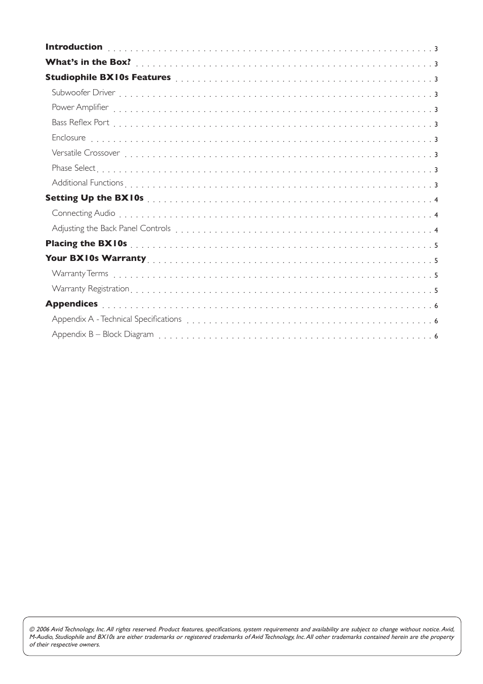 M-AUDIO BX10s User Manual | Page 2 / 8