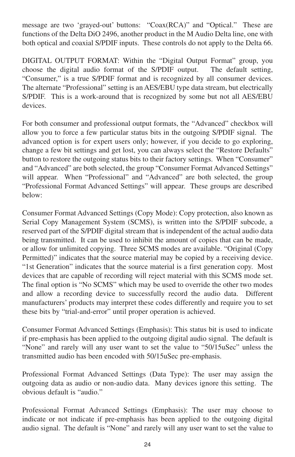 M-AUDIO DELTA 66 User Manual | Page 25 / 49