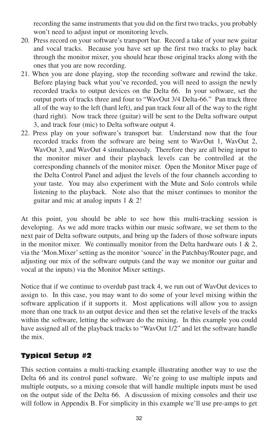 Typical setup #2 | M-AUDIO DELTA 66 User Manual | Page 33 / 49