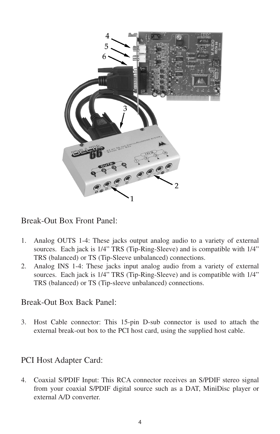 M-AUDIO DELTA 66 User Manual | Page 5 / 49