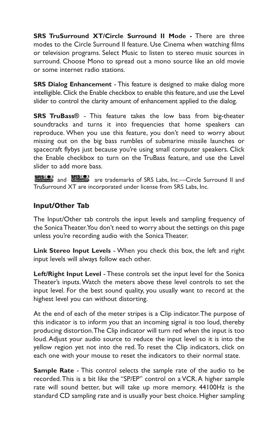 M-AUDIO Sonica Theater User Manual | Page 25 / 32