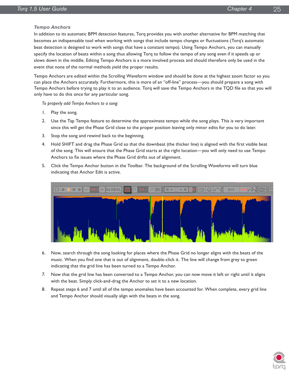 Tempo anchors | M-AUDIO Torq 1.5 User Manual | Page 26 / 99