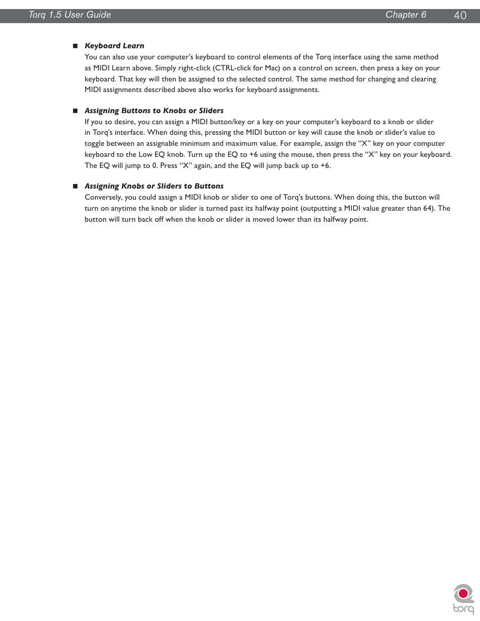 M-AUDIO Torq 1.5 User Manual | Page 41 / 99