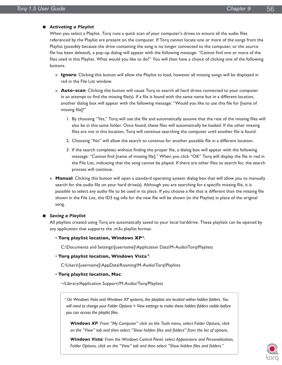 M-AUDIO Torq 1.5 User Manual | Page 57 / 99