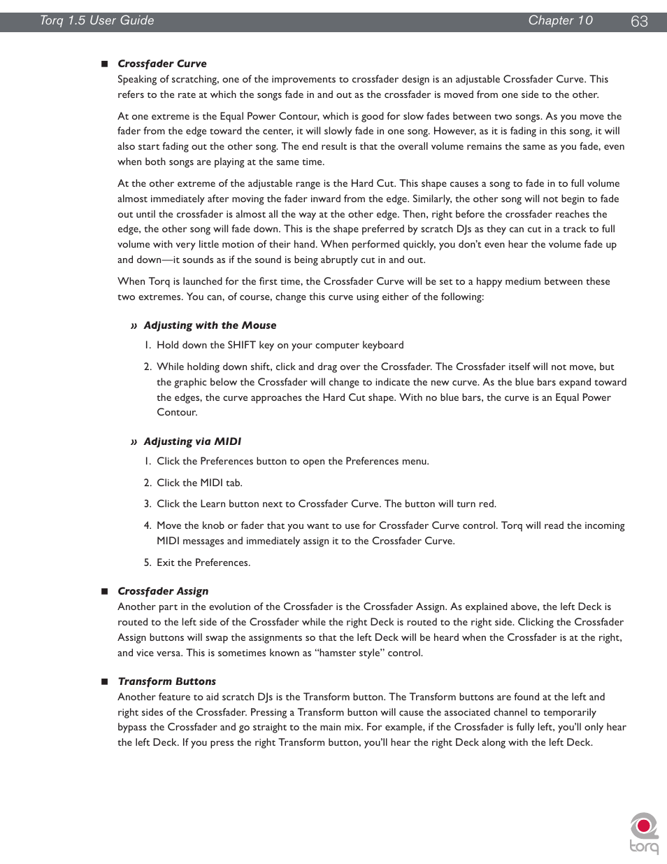 M-AUDIO Torq 1.5 User Manual | Page 64 / 99