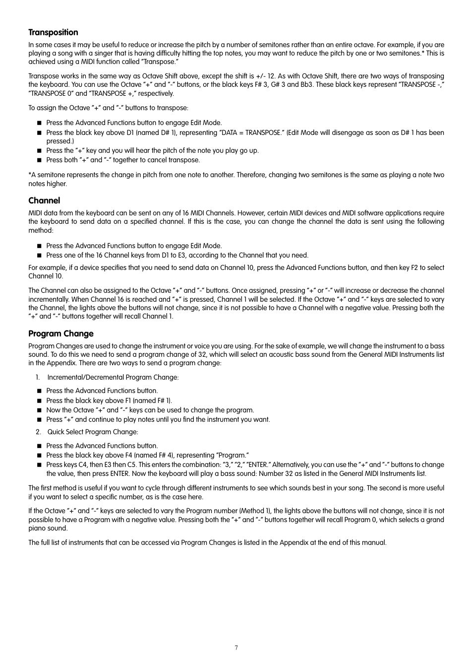 M-AUDIO KeyStation 61es User Manual | Page 8 / 78