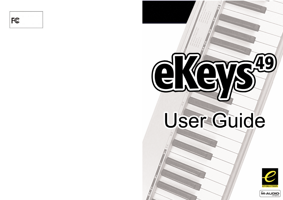 M-AUDIO eKeys49 User Manual | 12 pages