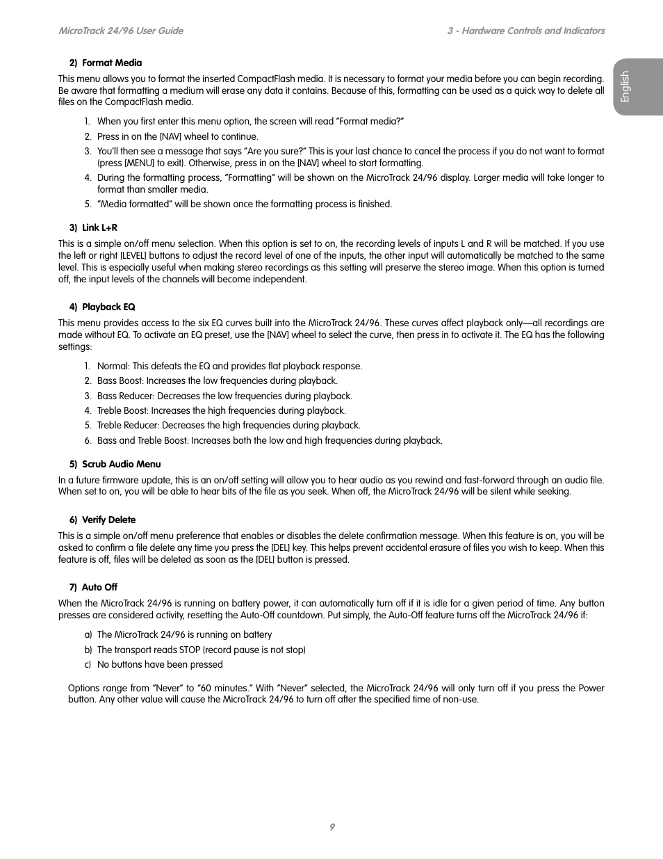 M-AUDIO MICROTRACK 24/96 User Manual | Page 10 / 19