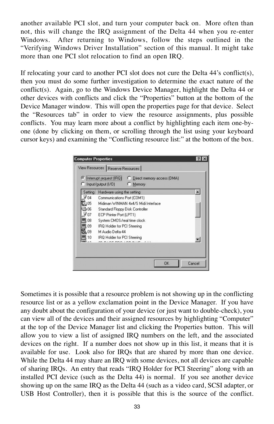 M-AUDIO Digital Recording Interface Delta 44 User Manual | Page 33 / 39