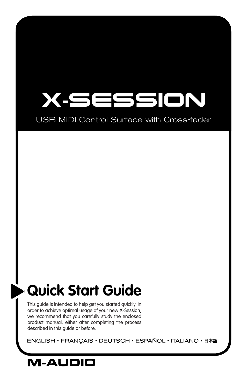 M-AUDIO X-SESSION User Manual | 12 pages