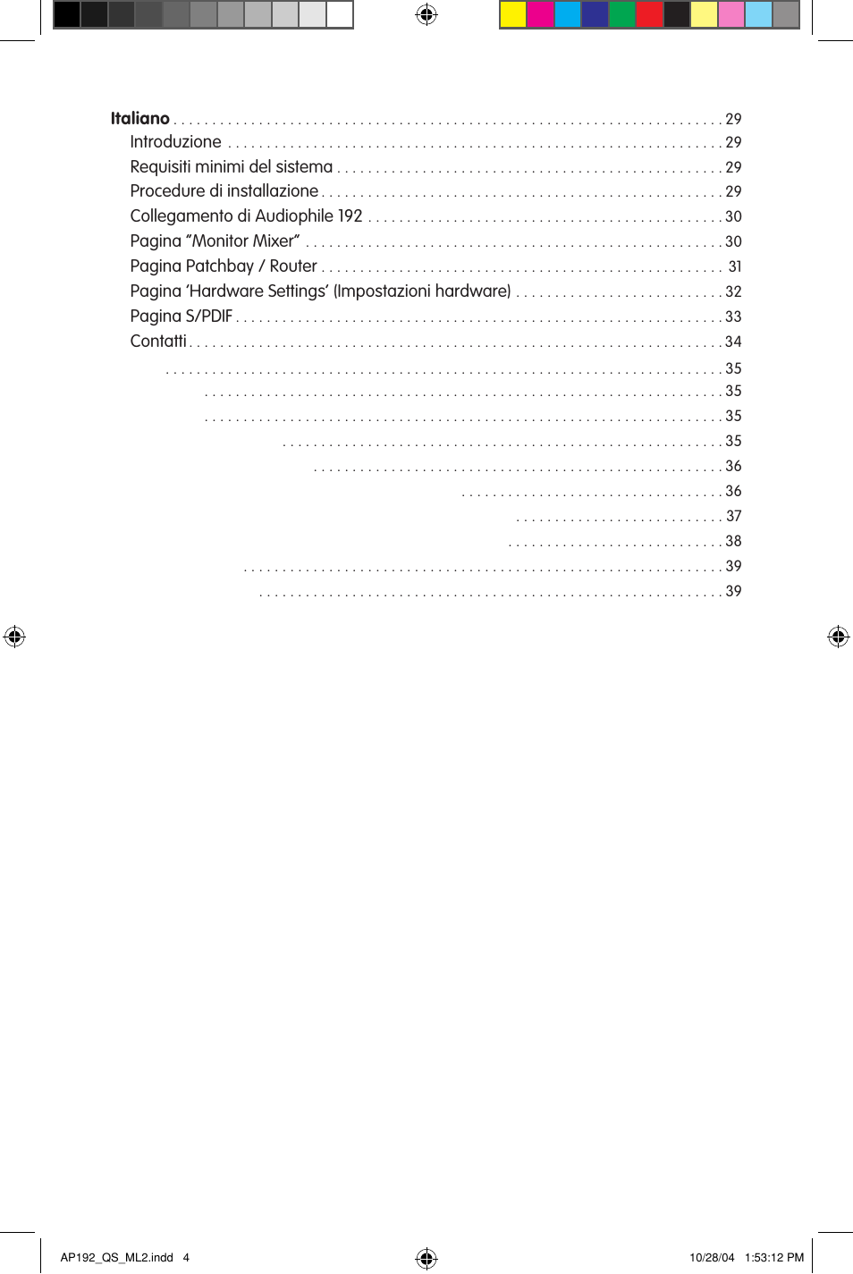 M-AUDIO 192s User Manual | Page 4 / 40