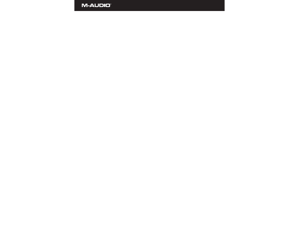 M-AUDIO TAMPA 81602 User Manual | 10 pages