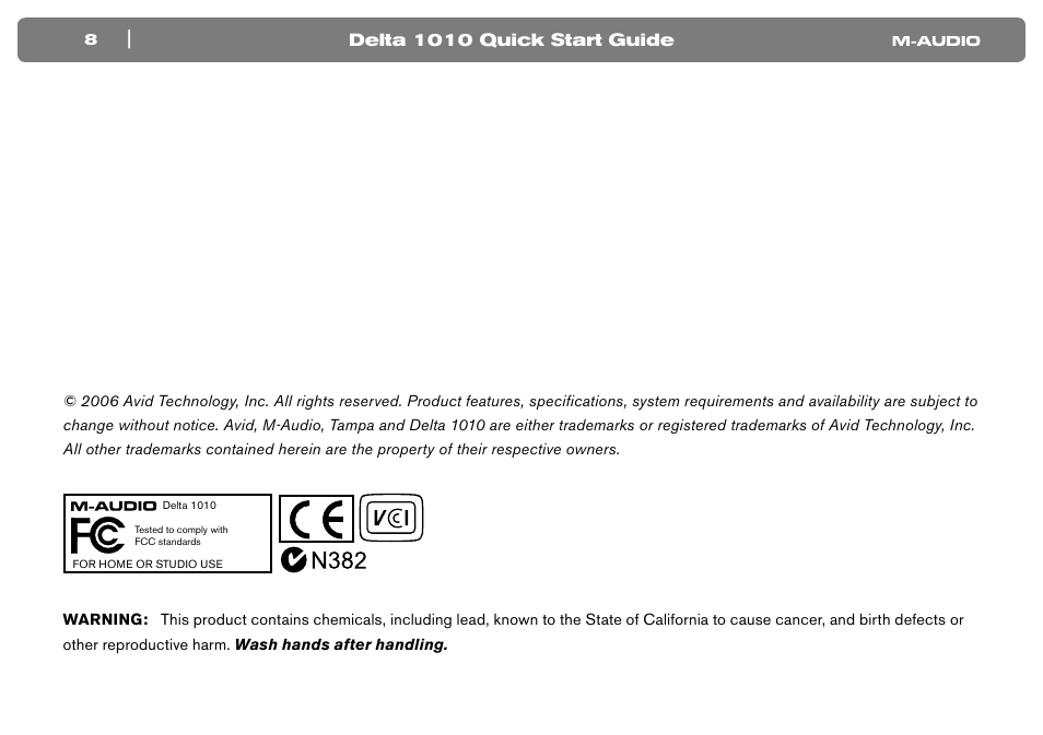 M-AUDIO DVR User Manual | Page 9 / 10