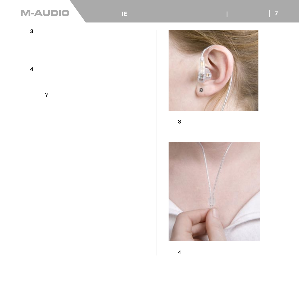 M-AUDIO IE-30  EN User Manual | Page 8 / 14