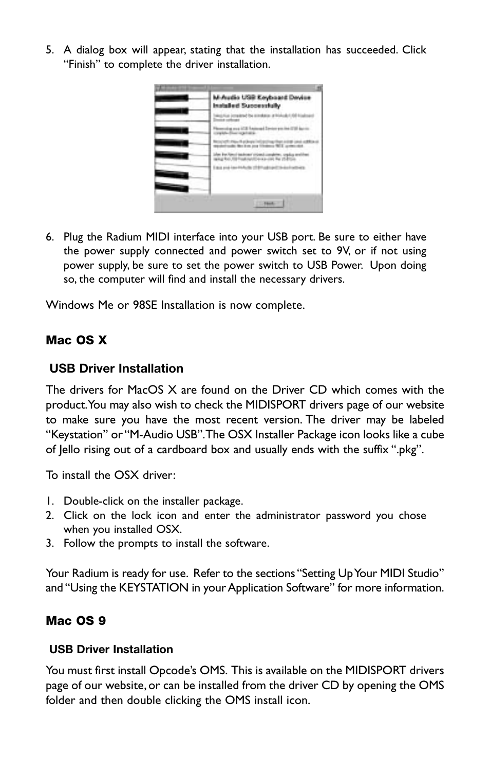 M-AUDIO RAD-050503 User Manual | Page 10 / 27