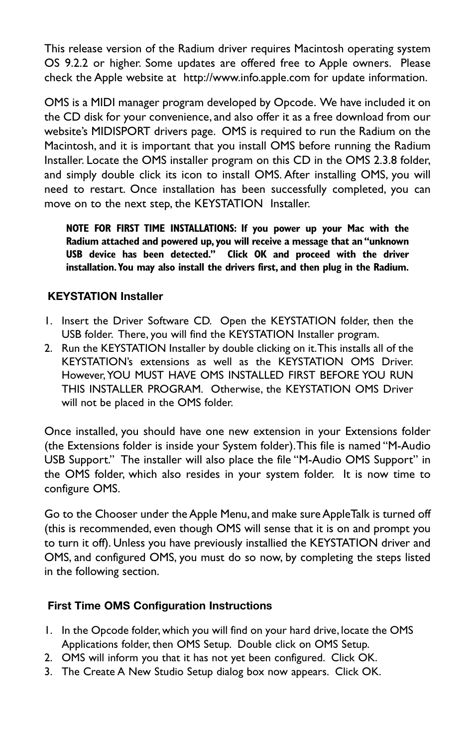 M-AUDIO RAD-050503 User Manual | Page 11 / 27