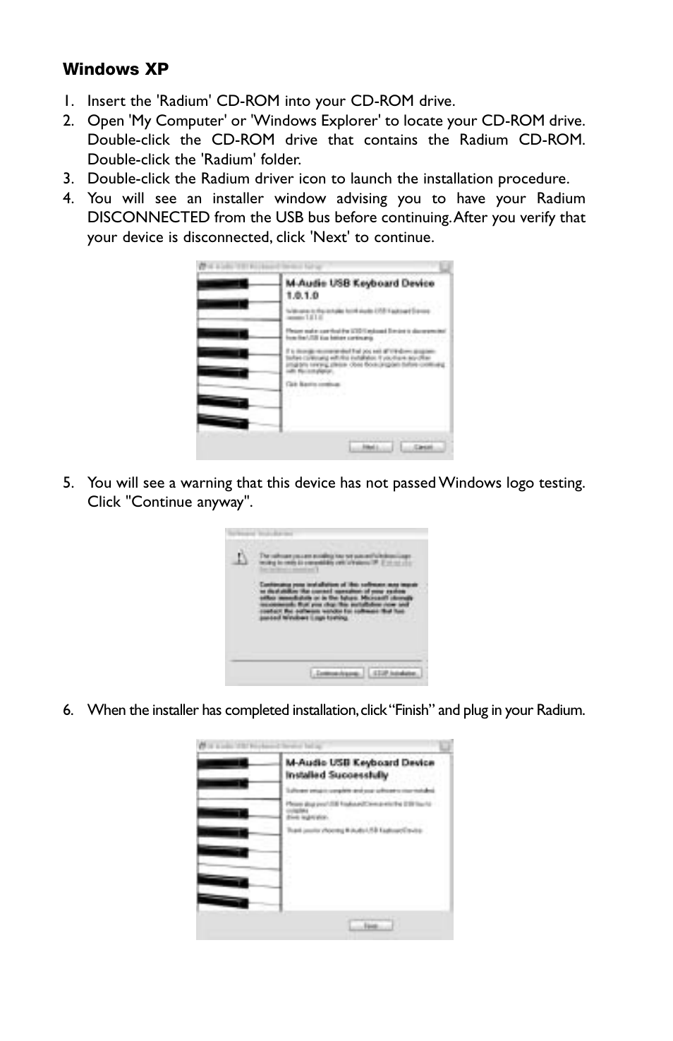 M-AUDIO RAD-050503 User Manual | Page 5 / 27